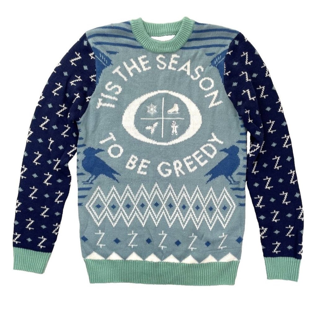 Netflix Ozark Ugly Christmas Sweater Men’s Size Medium Blue